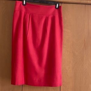 Unlined pencil skirt